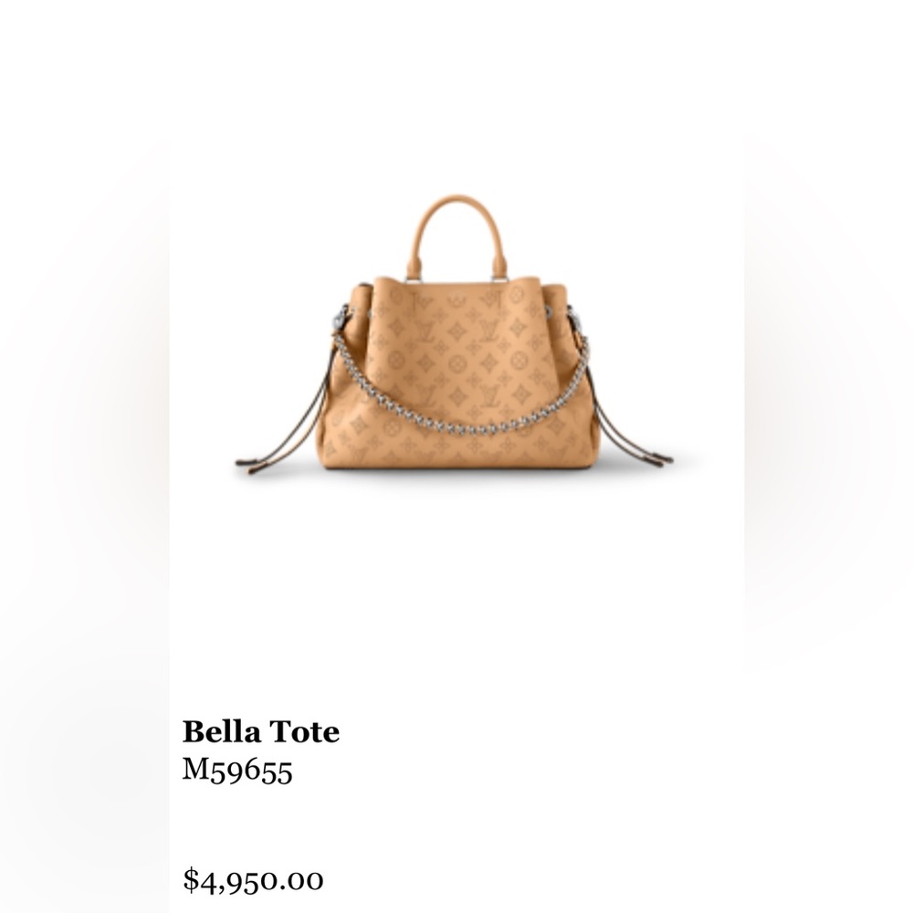 AUTHENTIC BELLA TOTE - MAHINA ARIZONA (purchased from us.louisvuitton.com)